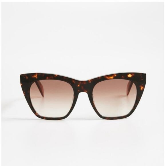 Rag & Bone Havana Tortoise Cat Eye Sunglasses RNB1009 - Picture 1 of 16